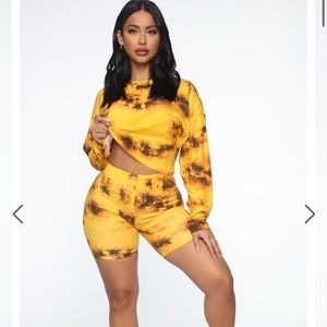 Love Burn Tye Dye Set- Fashion Nova
